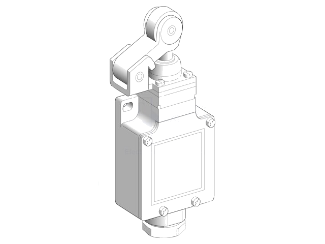 Eindschakelaar; roller van kunststof Ø20mm; NO + NC; 10A; IP66 Eindschakelaar; roller van kunststof Ø20mm; NO + NC; 10A; IP66
